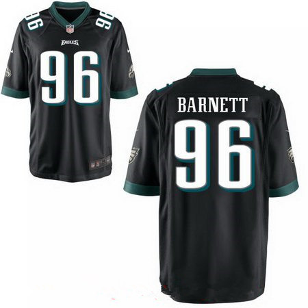 Men's 2017 NFL Draft Philadelphia Eagles #96 Derek Barnett Black Alternate Stitched NFL Nike Elite Jersey