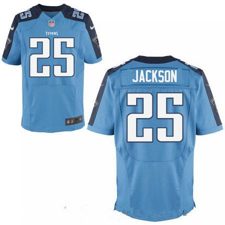 Men's 2017 NFL Draft Tennessee Titans #25 Adoree Jackson Light Blue Team Color Stitched NFL Nike Elite Jersey