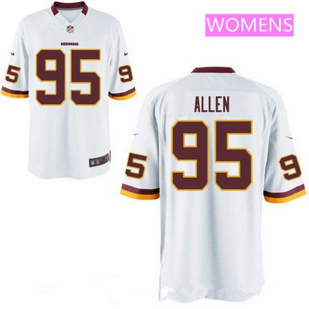 Women's 2017 NFL Draft Washington Redskins #95 Jonathan Allen Burgundy Red Team Color Stitched NFL Nike Game Jersey