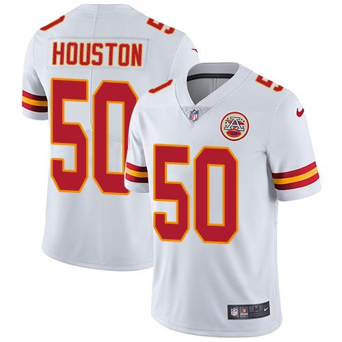 Nike Chiefs #50 Justin Houston White Men's Stitched NFL Vapor Untouchable Limited Jersey