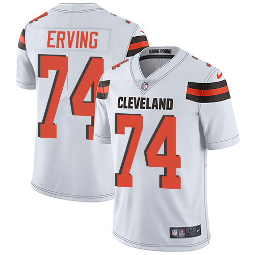 Nike Cleveland Browns #74 Cameron Erving White Men's Stitched NFL Vapor Untouchable Limited Jersey