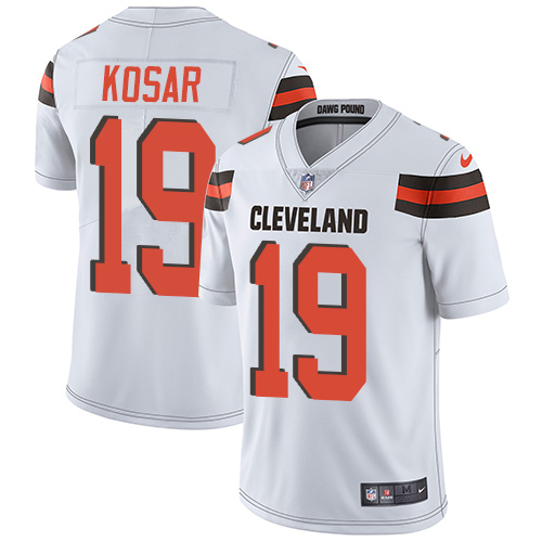 Nike Cleveland Browns #19 Bernie Kosar White Men's Stitched NFL Vapor Untouchable Limited Jersey