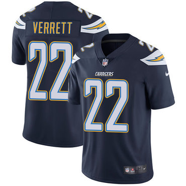 Nike San Diego Chargers #22 Jason Verrett Navy Blue Team Color Men's Stitched NFL Vapor Untouchable Limited Jersey