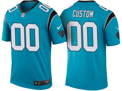 Youth Carolina Panthers Blue Custom Color Rush Legend NFL Nike Limited Jersey