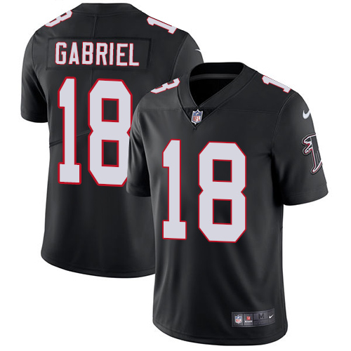 Nike Atlanta Falcons #18 Taylor Gabriel Black Alternate Men's Stitched NFL Vapor Untouchable Limited Jersey