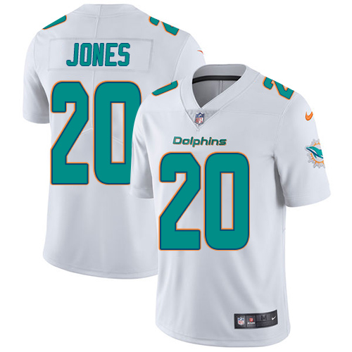 Nike Miami Dolphins #20 Reshad Jones White Men's Stitched NFL Vapor Untouchable Limited Jersey