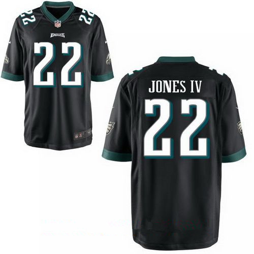 Men's Philadelphia Eagles #22 Sidney Jones IV Black Alternate Stitched NFL Nike Game Jersey