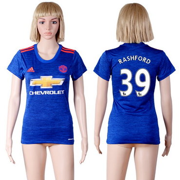 2016-17 Manchester United #39 RASHFORD Away Soccer Women's Red AAA+ Shirt