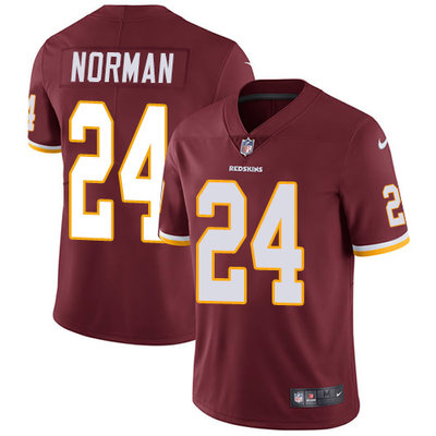 Nike Washington Redskins #24 Josh Norman Burgundy Red Team Color Men's Stitched NFL Vapor Untouchable Limited Jersey