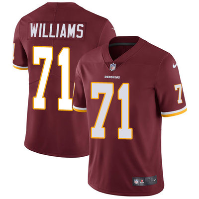 Nike Washington Redskins #71 Trent Williams Burgundy Red Team Color Men's Stitched NFL Vapor Untouchable Limited Jersey