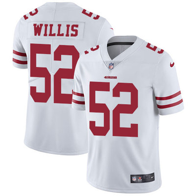 Nike San Francisco 49ers #52 Patrick Willis White Men's Stitched NFL Vapor Untouchable Limited Jersey