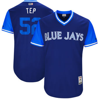 Men's Toronto Blue Jays Ryan Tepera Tep Majestic Royal 2017 Players Weekend Authentic Jersey