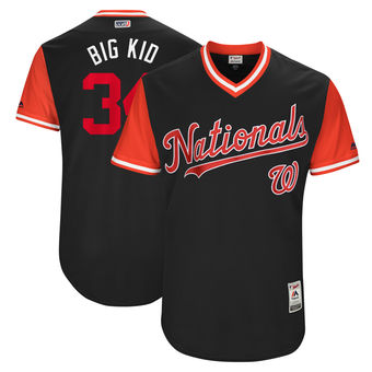 Men's Washington Nationals Bryce Harper Big Kid Majestic Navy 2017 Players Weekend Authentic Jersey