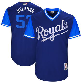 Men's Kansas City Royals Melky Cabrera Melkman Majestic Royal 2017 Players Weekend Authentic Jersey