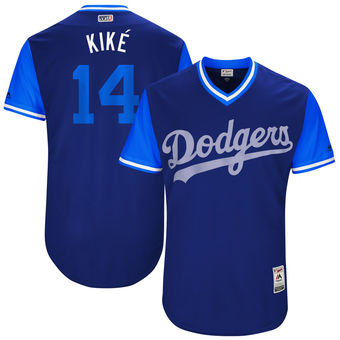 Men's Los Angeles Dodgers Enrique Hernandez Kiké Majestic Royal 2017 Players Weekend Authentic Jersey