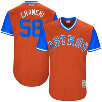 Men's Houston Astros Francis Martes Chanchi Majestic Orange 2017 Players Weekend Authentic Jersey