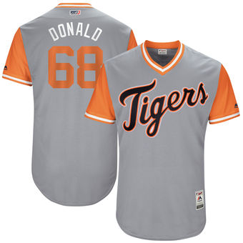 Men's Detroit Tigers Daniel Stumpf Donald Majestic Gray 2017 Players Weekend Authentic Jersey