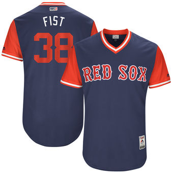 Men's Boston Red Sox Doug Fister Fist Majestic Navy 2017 Players Weekend Authentic Jersey