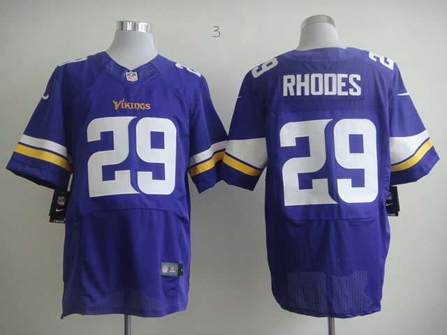 Size 60 4XL Rhodes Minnesota Vikings #29 Purple Stitched Nike Elite Jersey