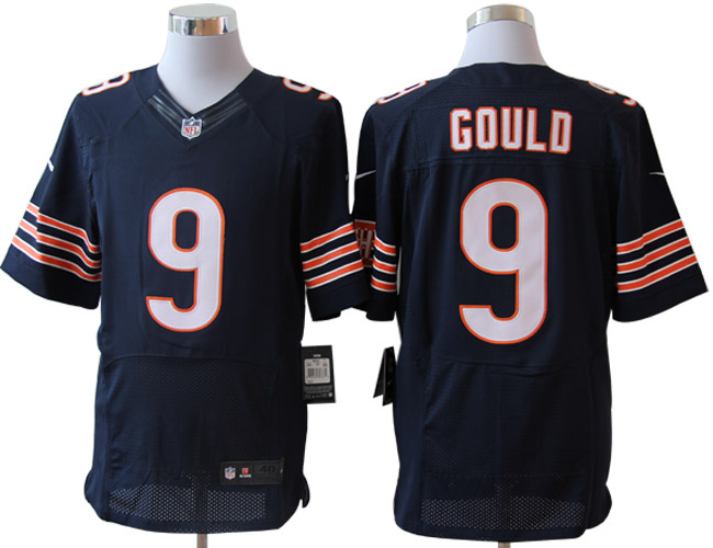 Size 60 4XL-Robbie Gould Chicago Bears #9 Blue Stitched Nike Elite NFL Jerseys