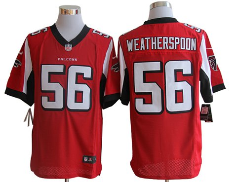 Size 60 4XL-Weatherspoon Atlanta Falcons #56 Red Stitched Nike Elite NFL Jerseys