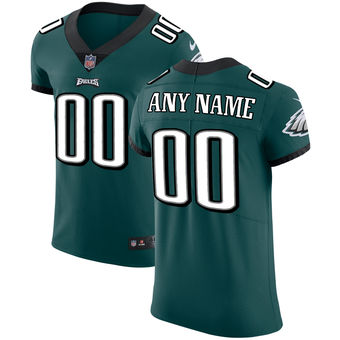 Men's Philadelphia Eagles Nike Midnight Green Vapor Untouchable Custom Elite Jersey