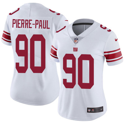 Women's Nike Giants #90 Jason Pierre-Paul White Stitched NFL Vapor Untouchable Limited Jersey