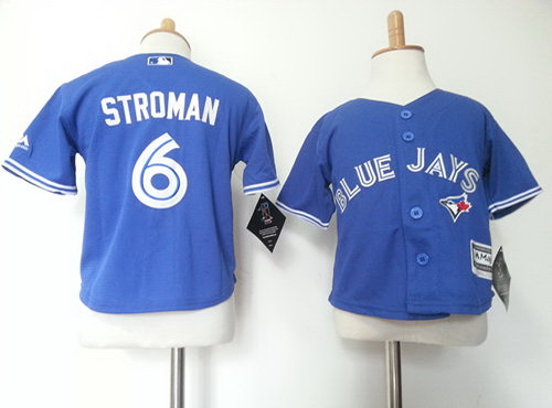 Toddler Toronto Blue Jays #6 Marcus Stroman Blue MLB Majestic Baseball Jersey