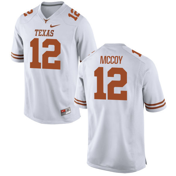 Men's Texas Longhorns 12 Colt McCoy White Nike College Jersey