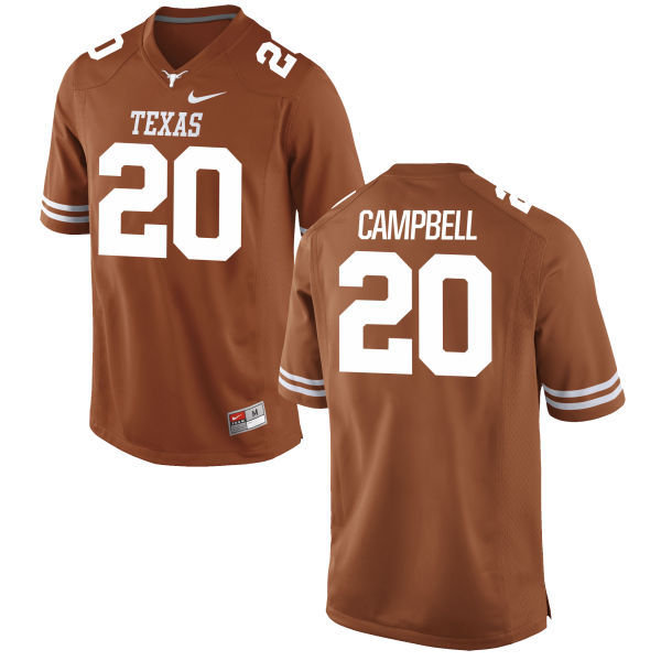 Men's Texas Longhorns 20 Earl Campbell Orange Nike College Jersey