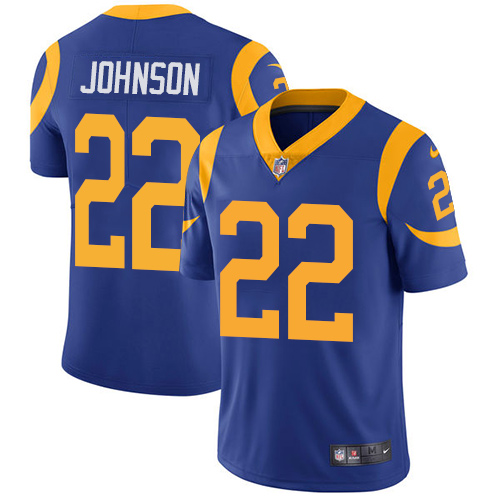 Nike Los Angeles Rams #22 Trumaine Johnson Royal Blue Alternate Men's Stitched NFL Vapor Untouchable Limited Jersey