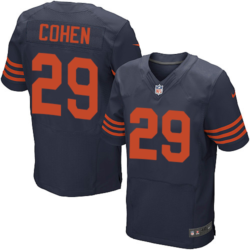 Nike Chicago Bears #29 Tarik Cohen Navy Blue Alternate Men's Stitched NFL Elite Jersey