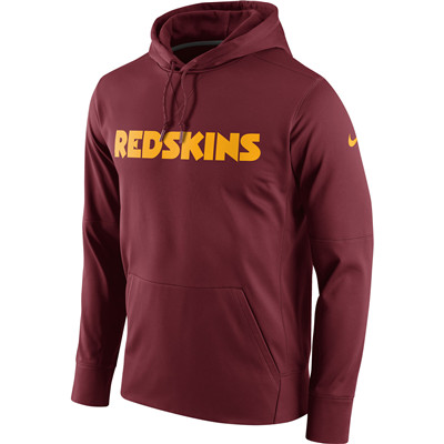 Men's Washington Redskins Nike Burgundy Circuit Wordmark Essential Performance Pullover Hoodie