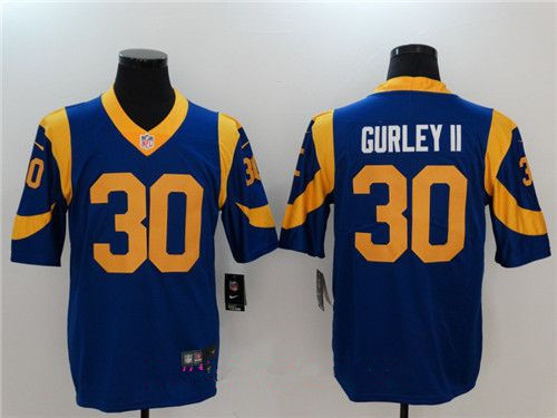 Men's Los Angeles Rams #30 Todd Gurley II Royal Blue 2017 Vapor Untouchable Stitched NFL Nike Limited Jersey