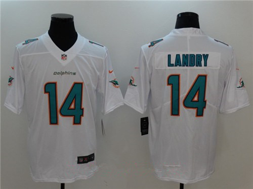 Men's Miami Dolphins #14 Jarvis Landry White 2017 Vapor Untouchable Stitched NFL Nike Limited Jersey