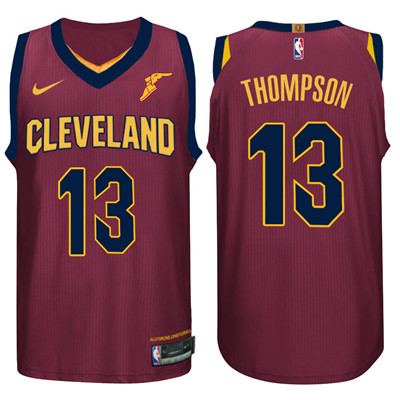 Nike NBA Cleveland Cavaliers #13 Tristan Thompson Jersey 2017-18 New Season Wine Red Jersey