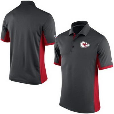 Men's Kansas City Chiefs Nike Charcoal Team Issue Performance Polo