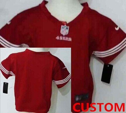 Custom Nike San Francisco 49ers Red Toddlers Jersey