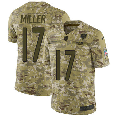 Nike Bears #17 Anthony Miller Camo Men's Stitched NFL Limited 2018 Salute To Service Jersey