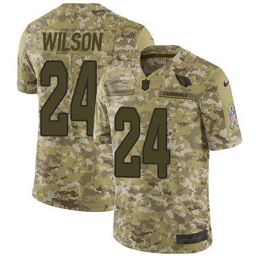 Nike Cardinals #24 Adrian Wilson Camo Men's Stitched NFL Limited 2018 Salute to Service Jersey