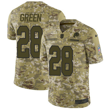 Nike Redskins #28 Darrell Green Camo Men's Stitched NFL Limited 2018 Salute To Service Jersey