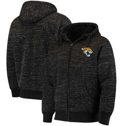 Jacksonville Jaguars G-III Sports by Carl Banks Discovery Sherpa Full-Zip Jacket - Heathered Black