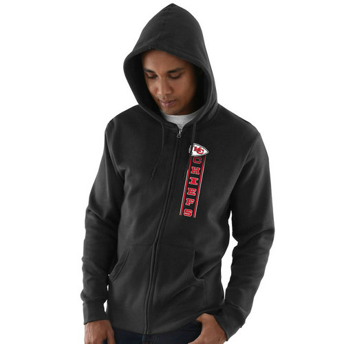 Kansas City Chiefs Hook and Ladder Full-Zip Hoodie - Black