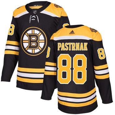 Men's Adidas Boston Bruins #88 David Pastrnak Black Home Authentic Stitched NHL Jersey