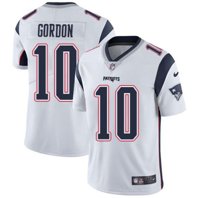 Men's NFL New England Patriots #10 Josh Gordon White Road Alternate Vapor Untouchable Limited Nike Jersey 