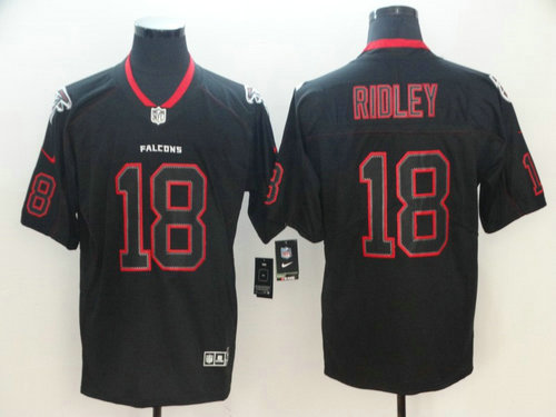 Nike Falcons #18 Calvin Ridley Lights Out Black Color Rush Limited Jersey