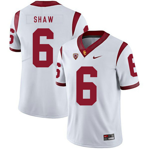 USC Trojans 6 Josh Shaw White College Football Jersey