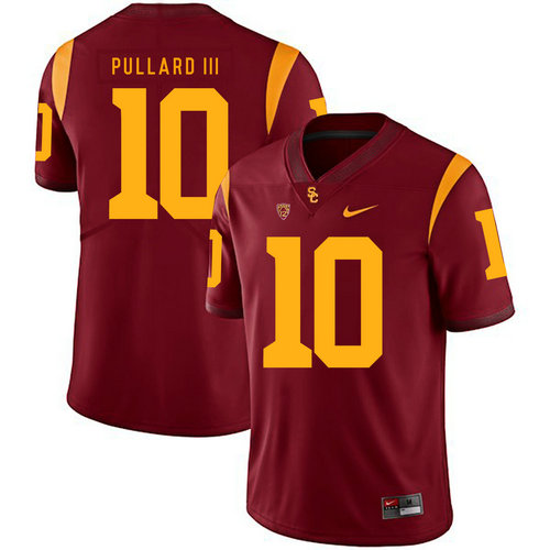 USC Trojans 10 Hayes Pullard III Red College Football Jersey