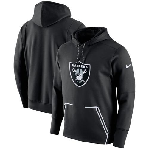 Men's Oakland Raiders Nike Black Champ Drive Vapor Speed Performance Pullover Hoodie