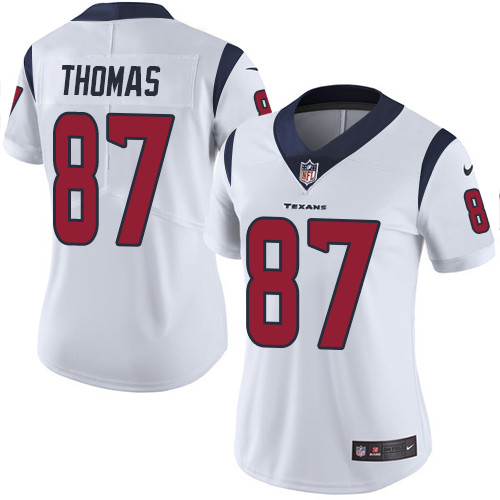 Nike Texans #87 Demaryius Thomas White Women's Stitched NFL Vapor Untouchable Limited Jersey